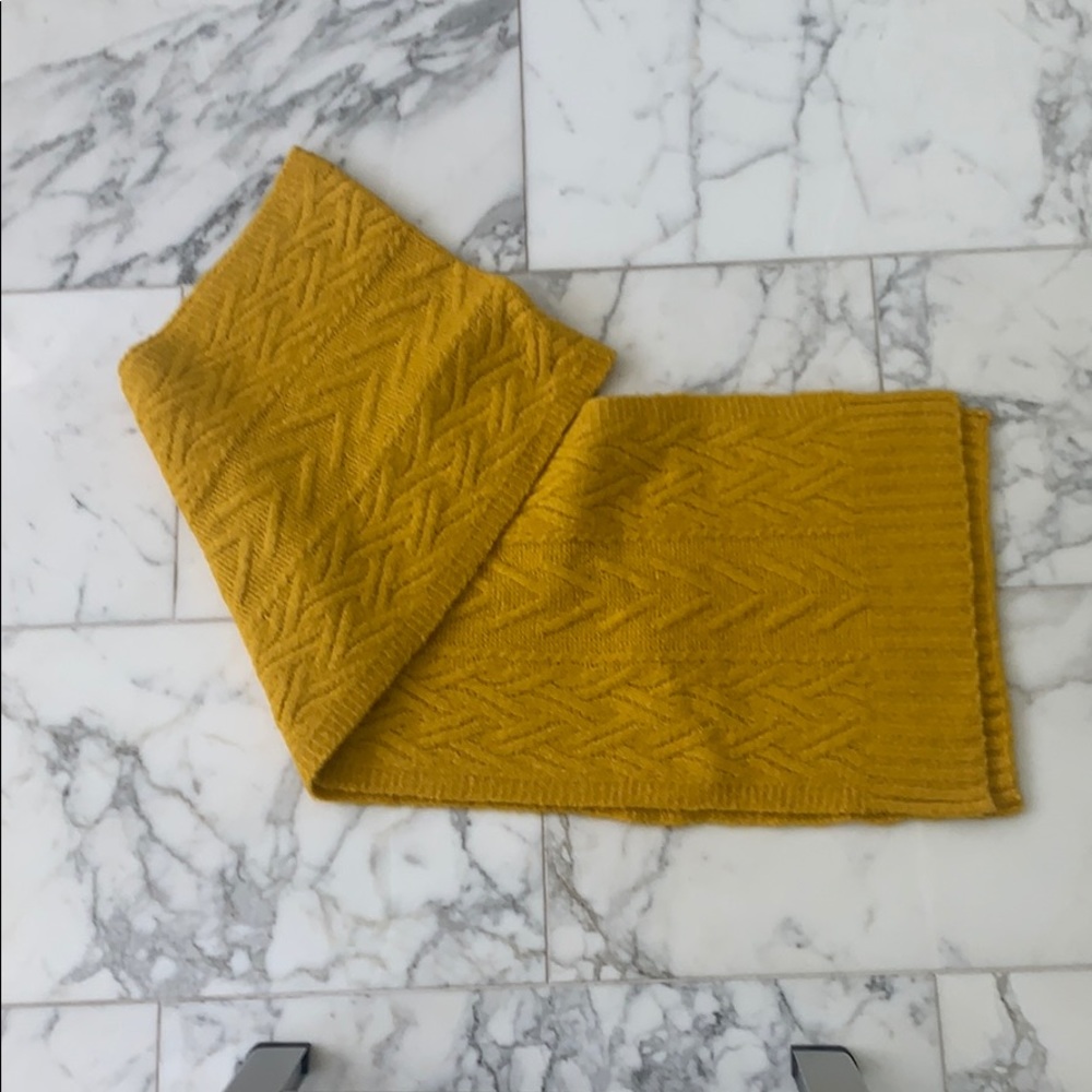 J. Crew mustard yellow scarf